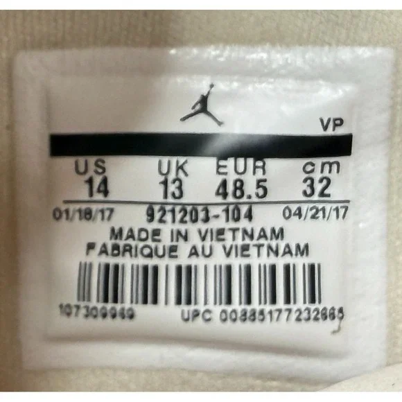 Nike Air Jordan Super Fly 2017 921203-104 Sail Infrared 23 B-Ball Shoes Size‎ 14